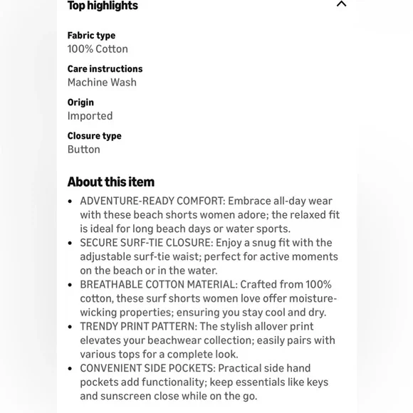 Free People Kalli Board Shorts in Sand Combo- NWT S - Picture 8 of 8